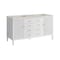 James Martin Vanities Myrrin 60" Double Vanity, Bright White, w/ 3 CM Siberian Silestone Top 485-V60D-BW-3SFR - alternate 8