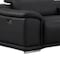 Homeroots Black Leather Modular L Shaped Seven Piece Corner Sectional With Console 643902 - alternate 3