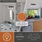 Vaxcel Northfield 3-Light Vanity Light, Matte Black, Clear Seeded Glass, 21-In. Wide W0569 - alternate 7