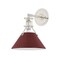Hudson Valley Lighting Painted No. 2 Wall Sconce in Polished Nickel/Soft Crimson by Mark D. Sikes MDS350-PN/CRN - alternate 1