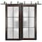 Sartodoors Sliding Closet Frosted Glass Barn Bypass Doors with Hardware Planum 2122 84x84 (2* 42x84) Solid Cor PLANUM2122BBB-CA-84 x 84 (2* 42x84) - alternate 1