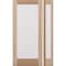 Doornmore G101, 51.5" x 82" ( 36" Door + 12" Side) Left Hand, Mahogany Full Lite Exterior Door G101-SW-3680-G101-SL_1-1_LI - alternate 1