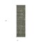 Homeroots 8' Runner Moss Green and Gray Floral Washable Non Skid Indoor Outdoor Runner Rug 564375 - alternate 7