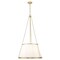 Z-Lite Madeline 6 Light Pendant, Modern Gold/White, 24 In W x 44.75 In H 1954P24-MGLD - alternate 1