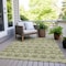 Homeroots 9' X 12' Artichoke Green Gray And Ivory Moroccan Washable Indoor Outdoor Area Rug 594296 - alternate 8