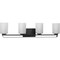Progress Lighting League Collection Four-Light Etched Glass Bath Vanity Light P300344-31M - alternate 2