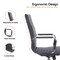 Leisuremod Harris High-Back Faux Leather Office Chair, Black HOT19BLL - alternate 7