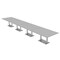 Skutchi Designs Rectangle Conference Table With Power Unit, 48 in W, 240 in L, Grey HAR-REC-48X240-DOU-U779-NA - alternate 1