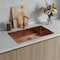 Homeroots 10in X 30in Gold Stainless Steel Undermount Kitchen Sink 719951 - alternate 2
