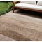 Homeroots 9' X 12' Brown And Beige Ombre Washable Indoor Outdoor Area Rug 581802 - alternate 1