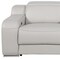 Homeroots 89in Light Gray and Silver Italian Leather Power Reclining Loveseat With Storage 633755 - alternate 7
