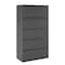 Hirsh 36" W 5 Drawer Lateral File Cabinet, Charcoal, A4/Legal/Letter 17641 - alternate 1