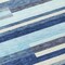 Homeroots 5' X 8' Blue Gray And Ivory Striped Washable Indoor Outdoor Area Rug 613261 - alternate 8