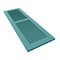 Ekena Millwork True Fit PVC, Two Equal Louver Shutters, Pure Turquoise, 12W x 70H, PR TFP101LVF12X070PT - alternate 12