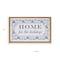 Homeroots 10" X 19" Blue And White Home For The Holidays Wood Framed Art 634264 - alternate 5