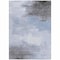 Homeroots 5' X 8' Sky Blue Gray And Ivory Abstract Washable Indoor Outdoor Area Rug 616857 - alternate 9