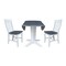 Whitewood Industries Extension Dining Tables, 45 in L, 38 in H, Parawood, 3 Piece K05-42DPT-23-C61-2 - alternate 5