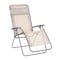 Homeroots 27" Ivory Steel Outdoor Zero Gravity Chair with Ivory Cushion 373475 - alternate 1