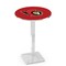 Holland Bar Stool Co 42" Chrome Ottawa Senators Pub Table, 36" dia. Top L217C4236OttSen - alternate 1