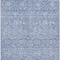 Homeroots 5' X 8' Denim Blue And Ivory Floral Washable Indoor Outdoor Area Rug 604672 - alternate 6