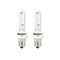 Bulbrite Pack of 2 60 Watt Dimmable Clear T3 Candelabra E12 Krypton/Xenon Bulb, 2PK 861200 - alternate 1