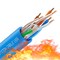 Syston Cable Technology Cat 6e Ethernet Data Cable Bulk, 50ft Blue, 600MHz 23AWG Solid Copper, CMP Plenum-Rated for PoE BULK1259-50BL - alternate 8