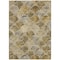 Homeroots 9' X 12' Taupe Beige And Gray Abstract Washable Indoor Outdoor Area Rug 577689 - alternate 7