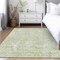 Homeroots 10' X 14' Artichoke Green And Fern Green Abstract Washable Indoor Outdoor Area Rug 588467 - alternate 9