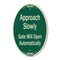 Signmission Approach Slowly Gate Will Open Automatically, 12 Inch X 18 Inch Designer, Heavy Gauge Aluminum A-OV-G-1218-9864 - alternate 1