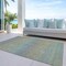 Homeroots 10' X 14' Blue Striped Washable Indoor Outdoor Area Rug 608800 - alternate 8