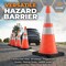 Xpose Safety 28 Inch Multipurpose PVC Orange Traffic  Cone with 6in & 4in Reflective Collars, 10 lb base OTC28-64-10L-1-X - alternate 6