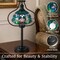 Lavish Home Tiffany Style Table Lamp with Stained Glass Shade, Bronze 72-TIFF-15 - alternate 4