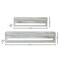 Homeroots Set Of Two White Wood Wall Mounted Floating Shelves 634534 - alternate 8