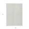 Homeroots 9' X 12' Ivory And Beige Geometric Washable Indoor Outdoor Area Rug 596115 - alternate 7