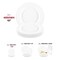 Smarty Had A Party 10" Matte Milk White Round Disposable Plastic Dinner Plates (120 Plates), 120PK 4850WH-CASE - alternate 6
