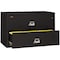 Fireking 38-15/16" W 2 Drawer Fire-Resistant Lateral File Cabinet, Black, Letter/Legal 2-4422-CBL - alternate 2