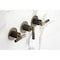 Kingston Brass Triple-Handle Tub and Shower Faucet with Knurled Handle, Antique Brass KBX8133KNL - alternate 5