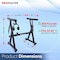 Thepromaster Z-Design Keyboard Stand, 20-34 Inches Adjustable Portable, Universal, Foam-Padded Arms PRMSKEY98 - alternate 6