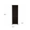 Homeroots 79in Modern Black Pantry Cabinet with Two Doors and Five Shelves 403768 - alternate 4