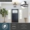 Vaxcel Cottage Grove 11-in Matte Black Traditional Open Cage Lantern Semi-Flush Ceiling Light C0377 - alternate 8