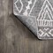 Jonathan Y Rih Moroccan Style Diamond Gray/Ivory 2 ft. x 10 ft. Runner Rug MOH306B-210 - alternate 6