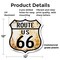 Signmission Route Us 66 Rustic, 12 Inch X 12 Inch, Plastic Sign SHI-P-12-485 - alternate 3