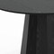 Homeroots 52" Black Solid Wood Pedestal Base Round Top Dining Table 721063 - alternate 6