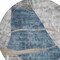 Homeroots 8' Blue Gray And Charcoal Round Abstract Washable Indoor Outdoor Area Rug 587574 - alternate 5