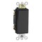 Leviton Wall Switch, 1/2 hp, Rocker, 15 A, Ebony 5693-2E - alternate 1