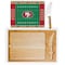 Picnic Time Family Of Brands NFL San Francisco 49ers - Football Field - Icon Glass Top Cutting Board & Knife Set 910-00-505-274-2 - alternate 4
