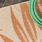 Jonathan Y Havana Tropical Palm Leaf Cream/Orange 5 ft. x 8 ft. Indoor/Outdoor Area Rug SMB208A-5 - alternate 7