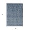 Homeroots 5' X 8' Blue And Ivory Floral Washable Indoor Outdoor Area Rug 605718 - alternate 9