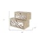 Homeroots 16" Off White Solid Wood Desk Organizer 392586 - alternate 6