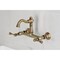 Kingston Brass Two-Handle Wall Mount Bridge Kitchen Faucet, Antique Brass KS3253BL - alternate 5